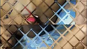 lesbian strapon scissor