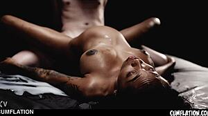 cumfilled ebony belly