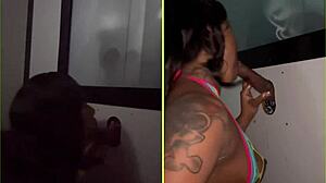 gloryhole ebony suck