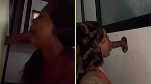 gloryhole ebony suck