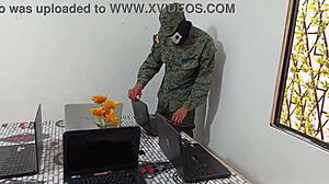 Seller Rides Soldier