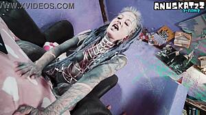 Tattooed Anal Play