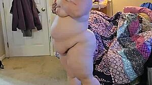 bbw lingerie strip