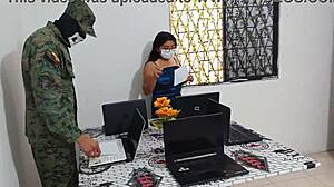 Seller Rides Soldier