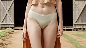Farm Lingerie Tease