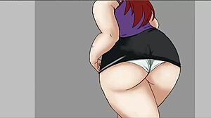 Redhead Miniskirt Art