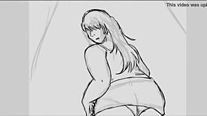 Redhead Miniskirt Art