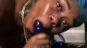 Ebony Dildo Workout