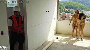 rooftop slut pounding