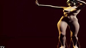  nude dancing lady