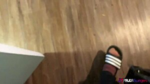 Lesbian toy fuck