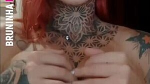 redhead no panties