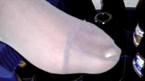 Nylon Feet Tease