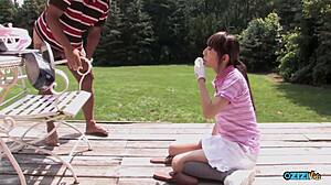 Asian Knees Sucking