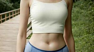 underwear bridge pose