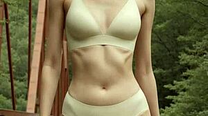 underwear bridge pose