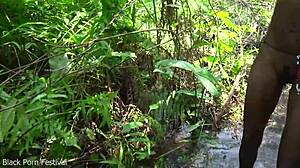 Ebony Forest Fuck