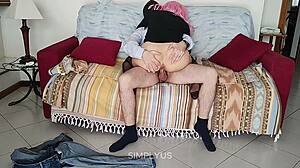 sofa cock ride