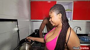 Ebony Stepsisters Kitchen