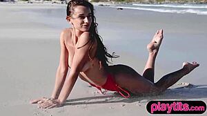 Beach Strip Tease
