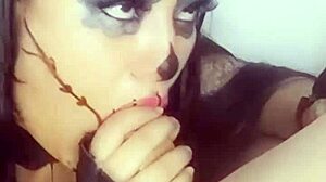Halloween Deepthroat Cum