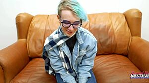 nerdy deepthroat tease