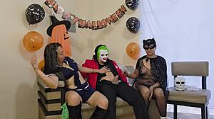 Halloween Threesome Passion