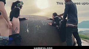 outdoor anal party