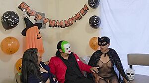 Halloween Threesome Passion