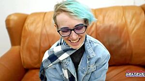 nerdy deepthroat tease