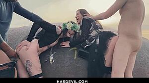 outdoor anal party