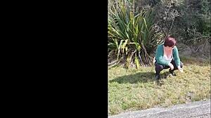 Milf Roadside Piss