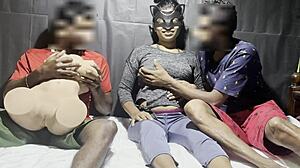 halloween doll threesome