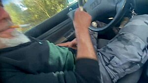 wife car blowjob