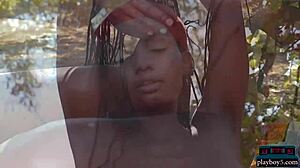 Ebony Tits Strip