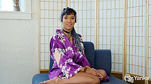 Ebony Dildo Orgasm