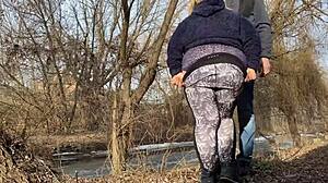 fat mature pissing