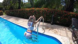 pool bunny tease