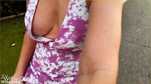 wife public flash