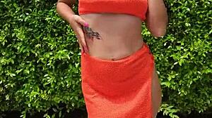  bikini public flash