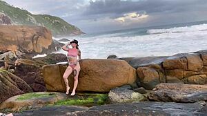 blonde beach fuck