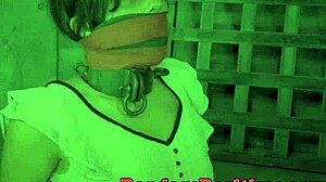 bound dildo gagging