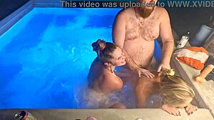 Hot Tub Threesome