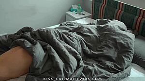 blindfolded milf creampie