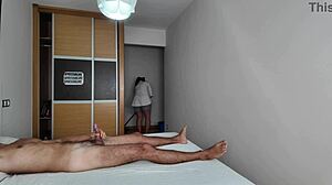 Jerking Cleaning Lady