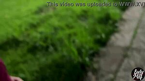 Public Pantyless Orgasm