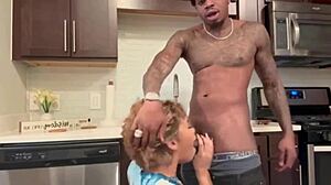 Kitchen Ebony Creampie