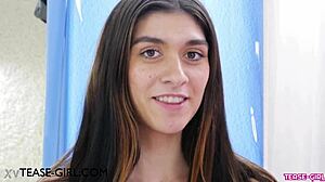 brunette first fuck