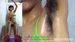 Oiled Hairy Pussy