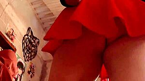 Miniskirt Upskirt Tease